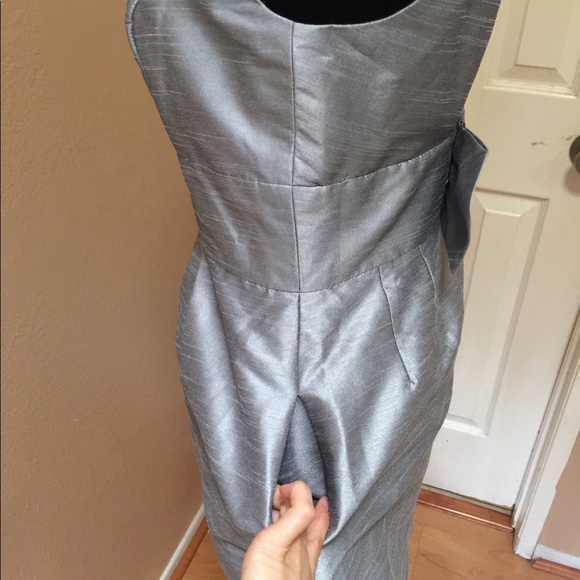 Silver/grey open back dress - Picture 4 of 11